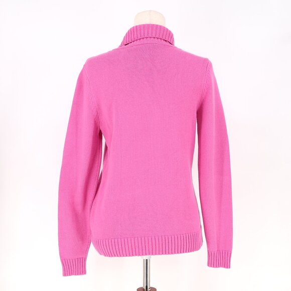 LAUREN RALPH LAUREN Shawl Collar Cardigan Sweater Pink Gold Buttons Size S - Picture 4 of 8